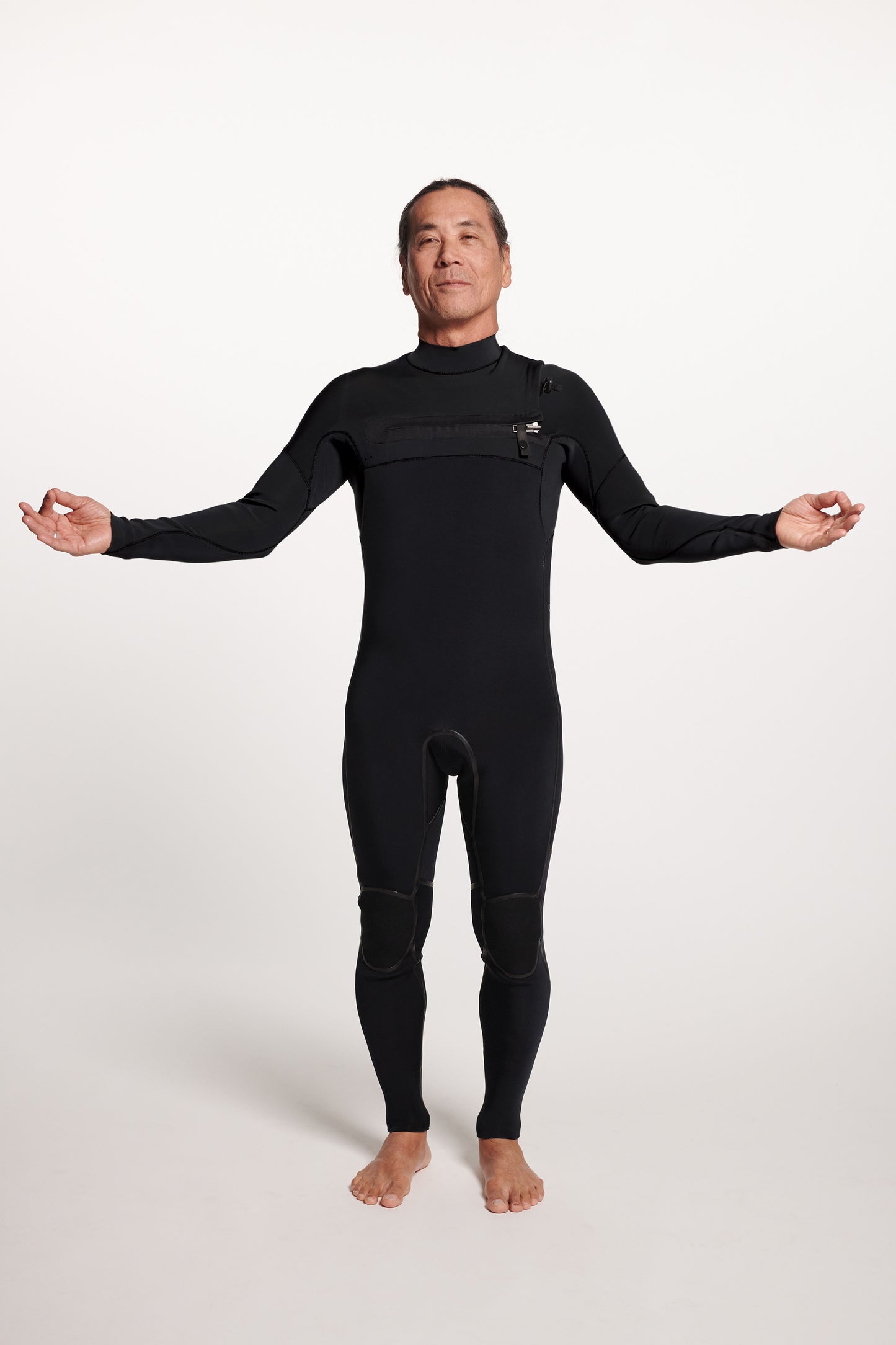 Colby + Yamamoto - 3/2mm Chest Zip Fullsuit - ALL BLACK