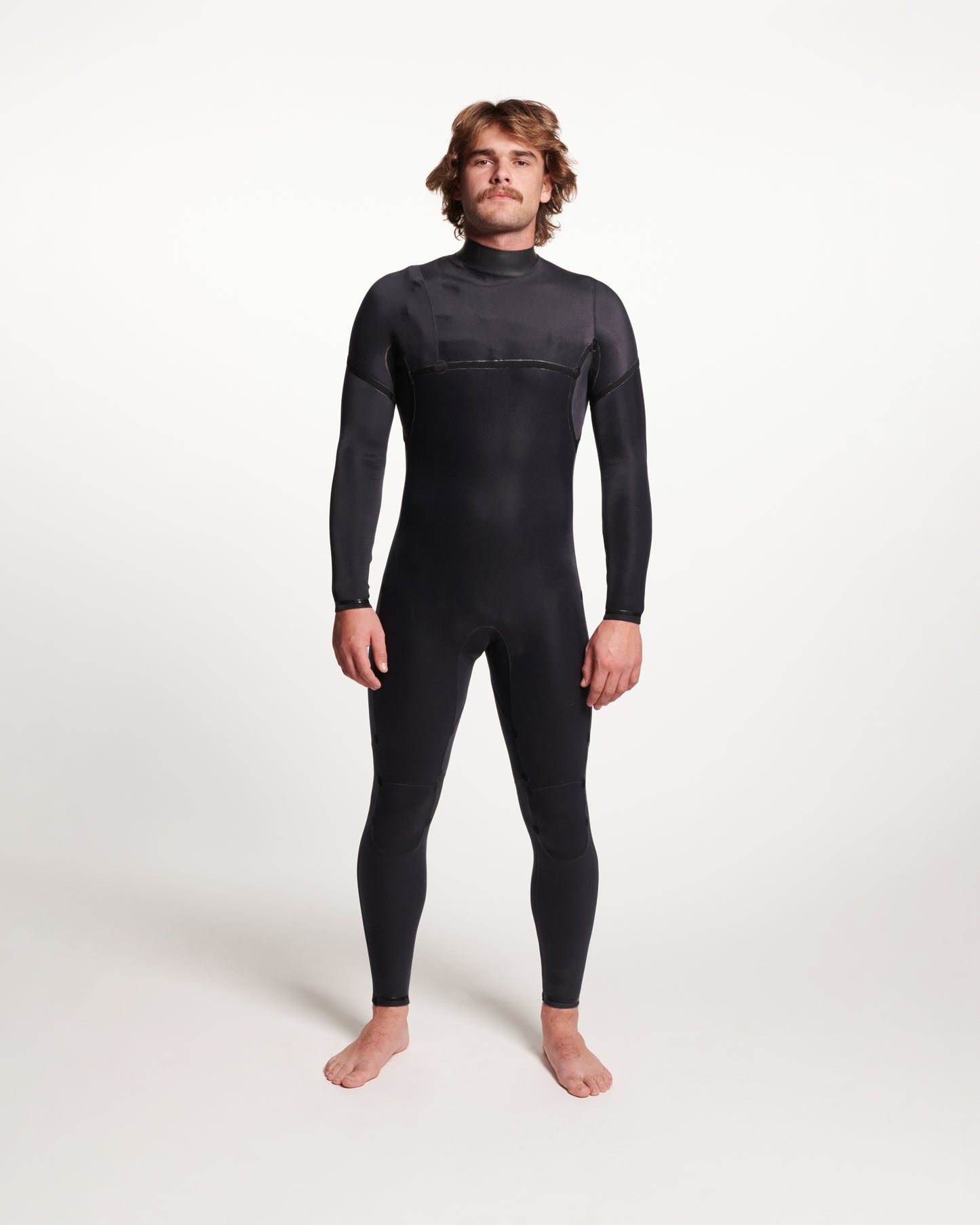 Colby + Yamamoto - 4/3mm Chest Zip Fullsuit - ALL BLACK