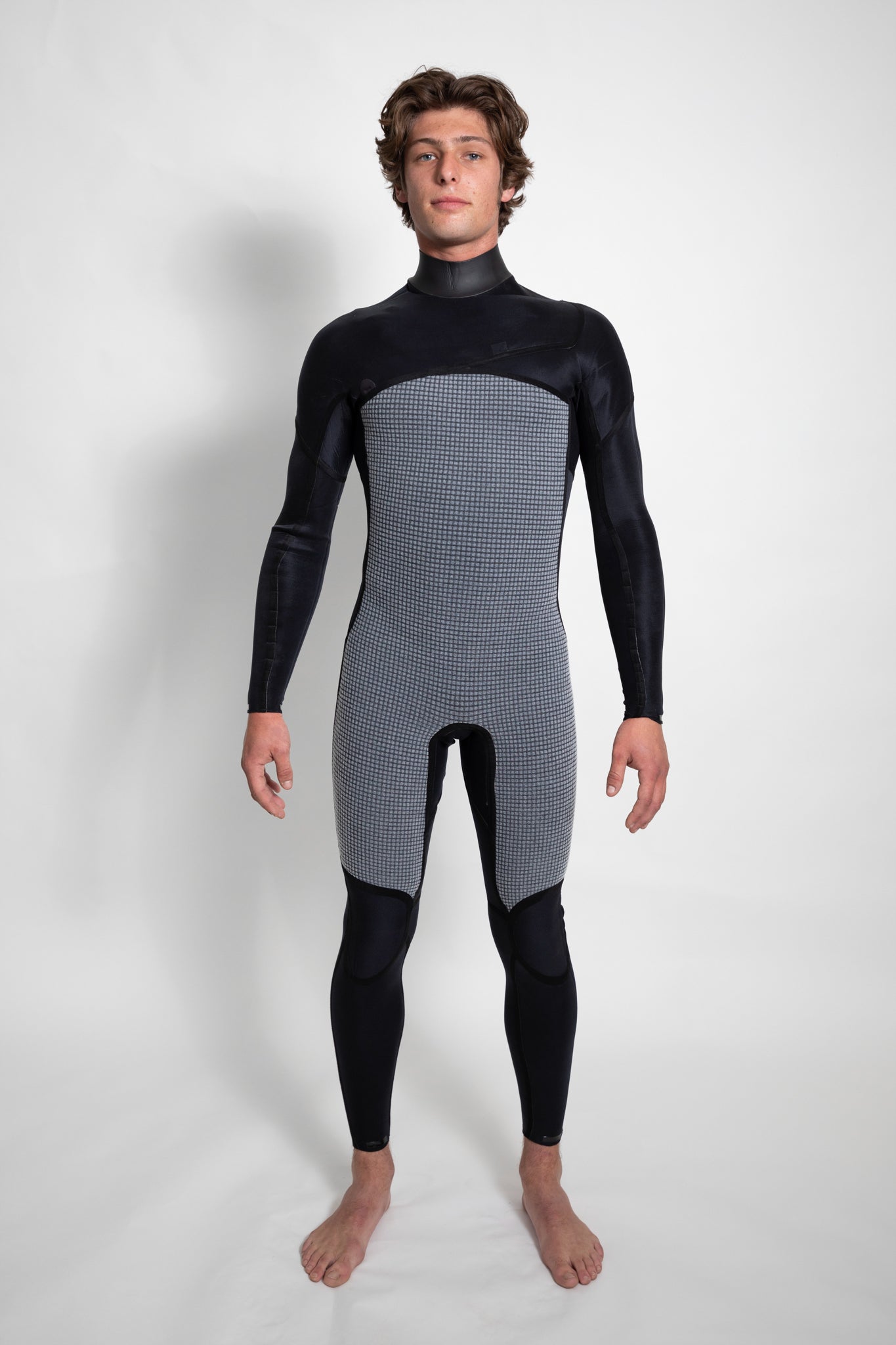 4/3 Chest Zip - GBS + Thermal Lining+ Limestone Neoprene