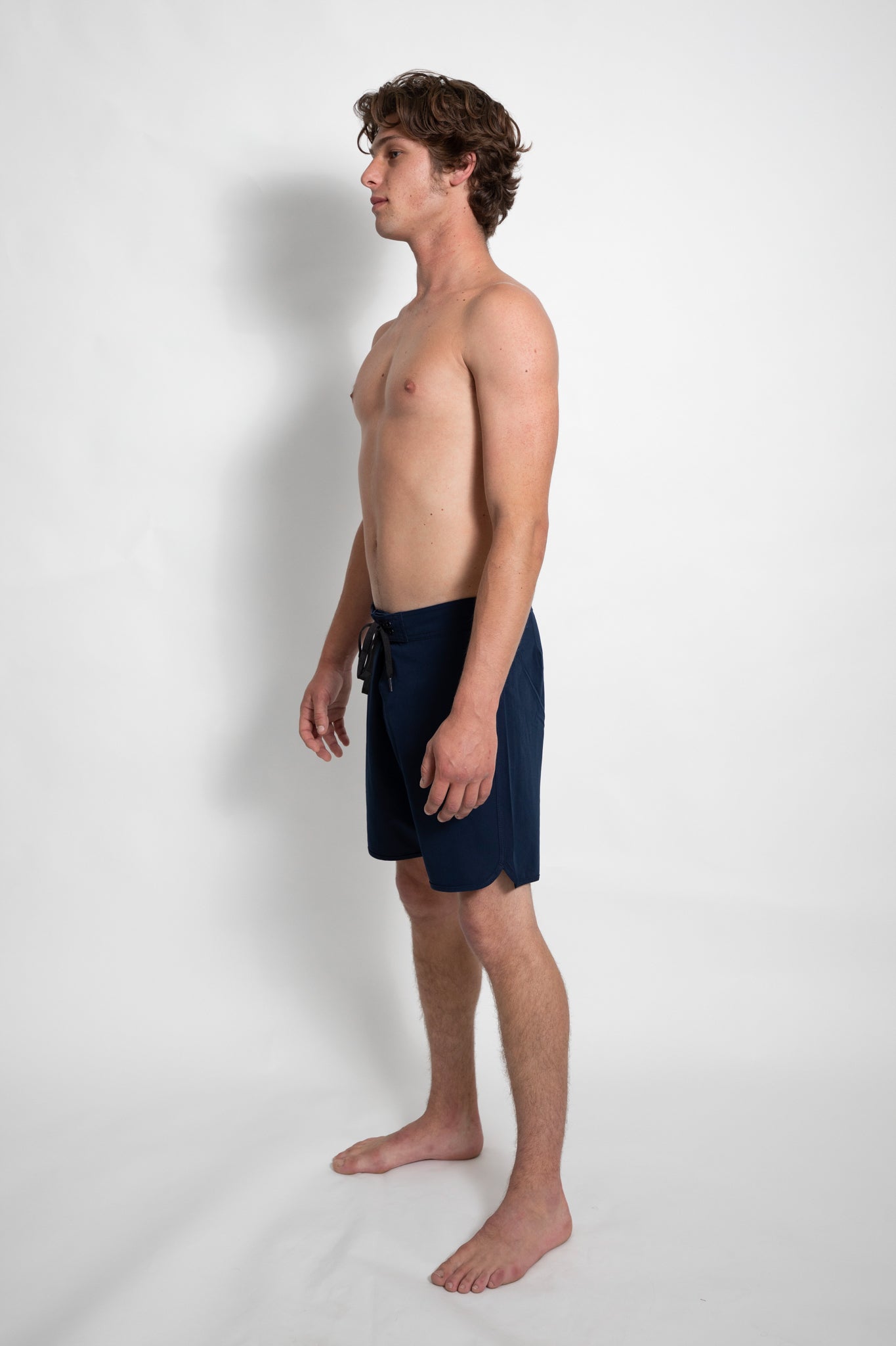 Navy - Smooth Notch Boardshort