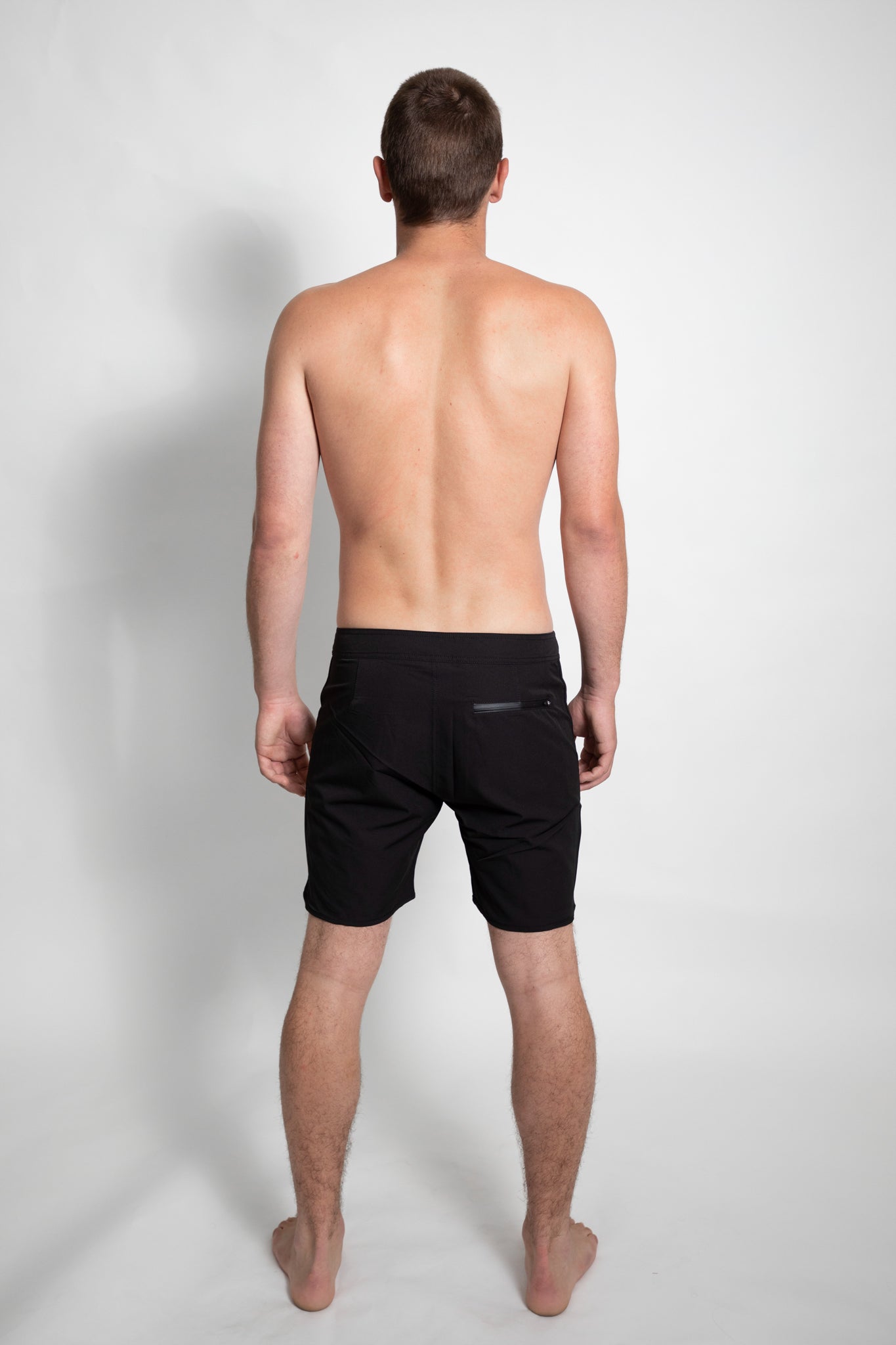 Black - Smooth Notch Boardshort
