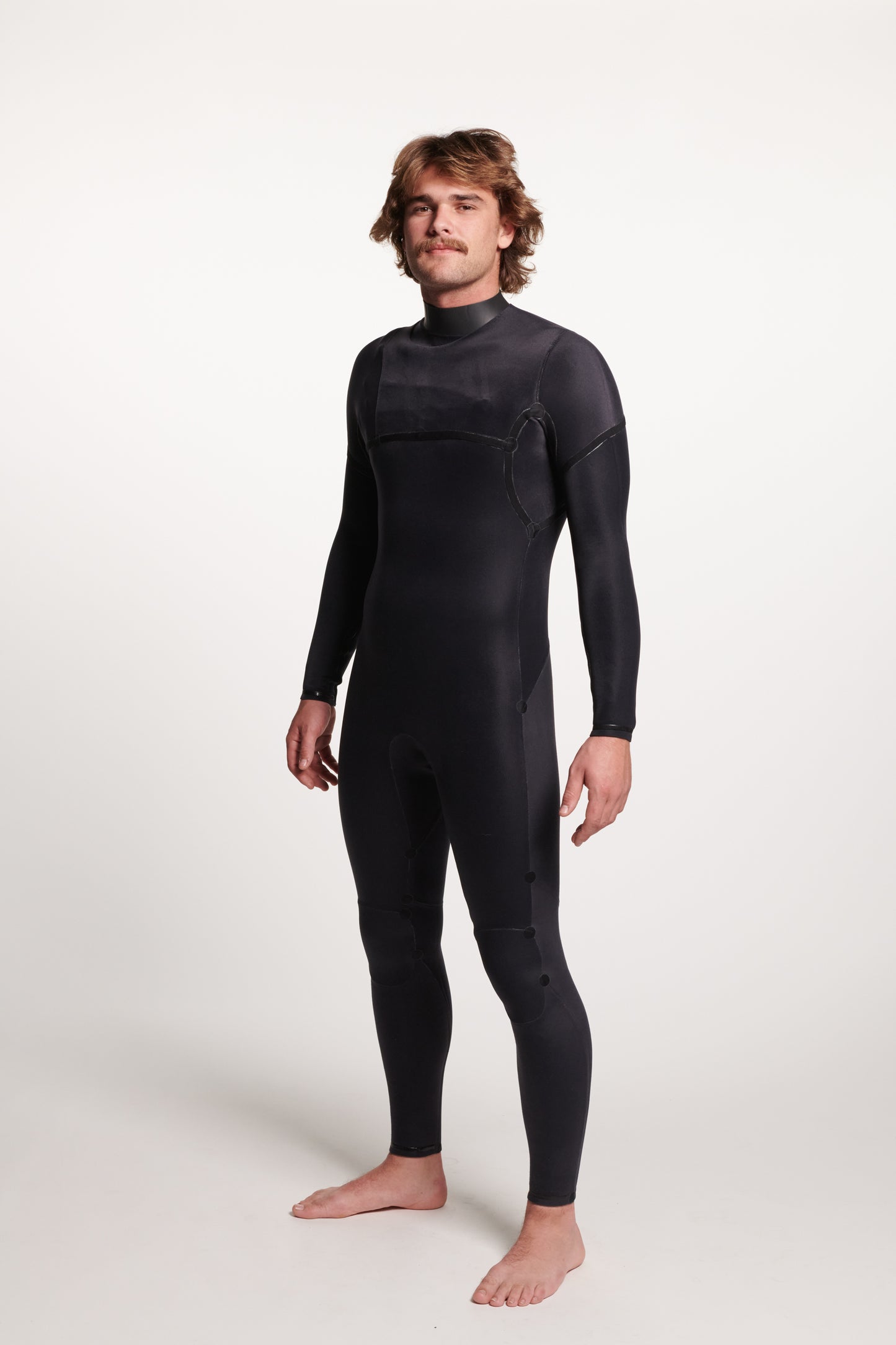Colby + Yamamoto - 3/2mm Chest Zip Fullsuit - ALL BLACK