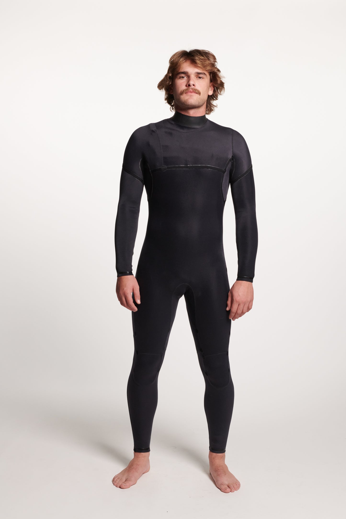Colby + Yamamoto - 3/2mm Chest Zip Fullsuit - ALL BLACK