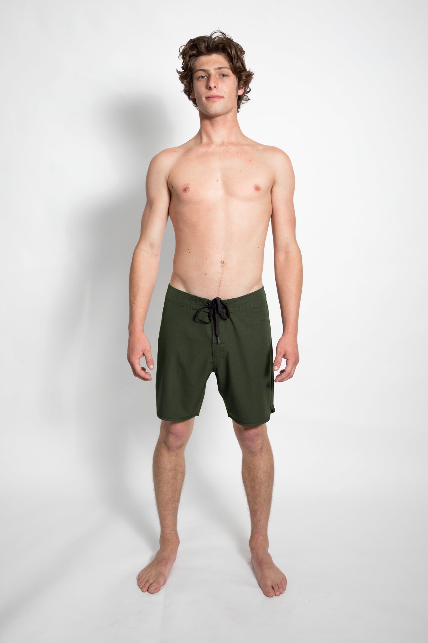Olive - Smooth Notch Boardshort