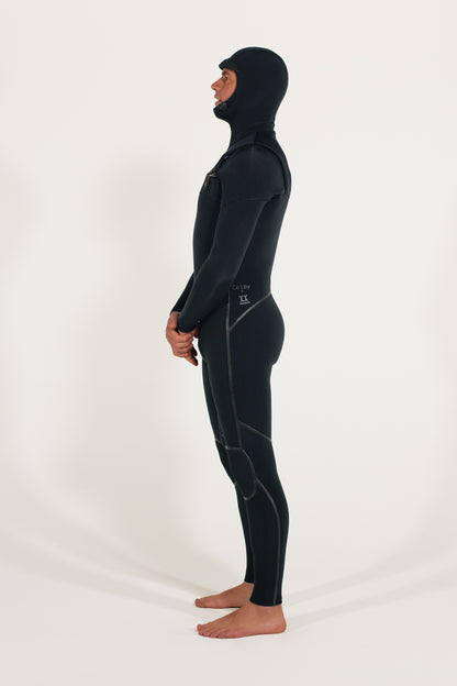 Colby + Yamamoto - 3mm Hooded Chest Zip Fullsuit