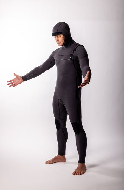 Colby + Yamamoto Greenwave 4/3mm Hooded Chest Zip Fullsuit