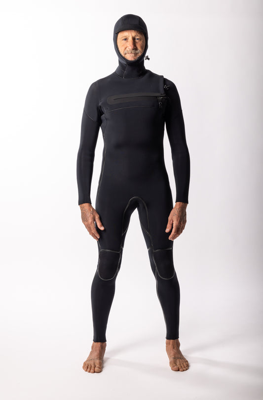 Colby + Yamamoto - 3mm Hooded Chest Zip Fullsuit