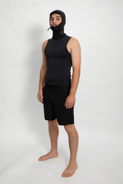 2mm Hooded Vest - Glued Construction + Limestone Neoprene