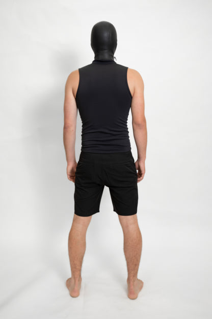 2mm Hooded Vest - Glued Construction + Limestone Neoprene